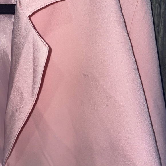 Boohoo pink cropped blazer button up - Picture 2 of 5